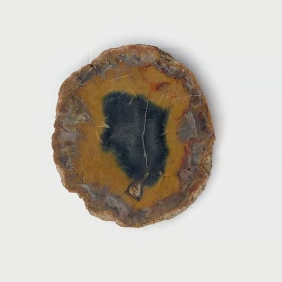 Kentucky Yellow Banded Agate Specimen Rough - 12oz - Picture 2 of 3